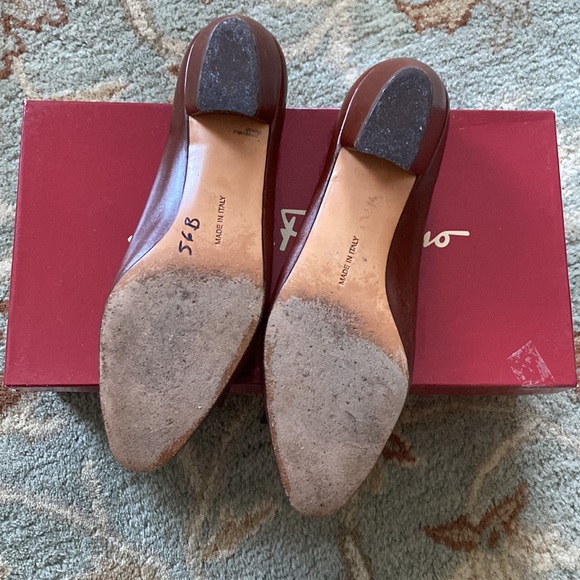 Vintage Salvatore Ferragamo Leather Heels - 6.5 - Picture 10 of 12